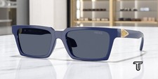 VERSACE VE4490U 545087 Solid Blue Dark Grey 55 mm Men's Sunglasses
