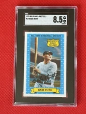 1970 Rold Gold Pretzels #14 Babe Ruth SGC 8.5 Graded Vintage Baseball Card L31