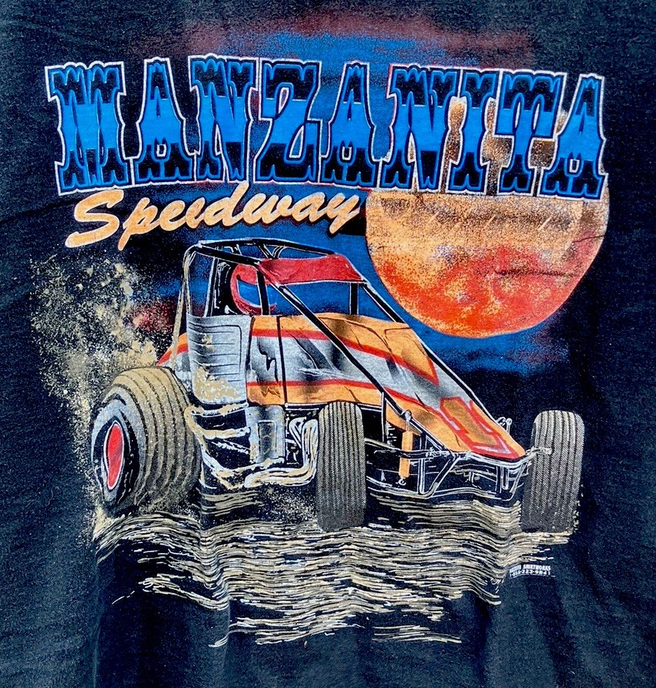 Vintage Manzanita Speedway Shirt Phoenix Arizona Racing Mens XL