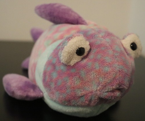 2003 Ty Beanie Baby Pluffies - Googly Fish - Top Zustand - Etikett angebracht