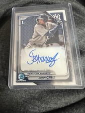 2024 Bowman - Chrome Prospect Autographs John Cruz #CPA-JCZ (AU, RC)