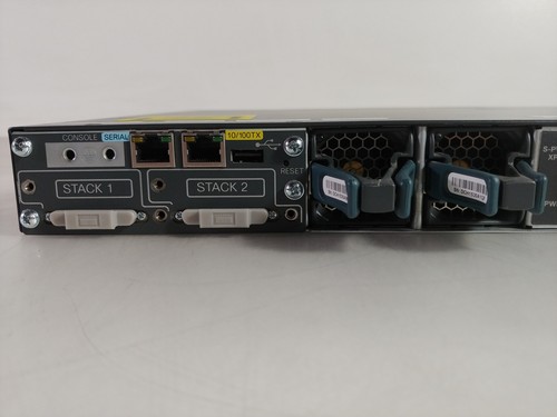 Cisco Catalyst WS-C3750X-24P-S 24-Port Gigabit Managed PoE+ Ethernet Switch - Picture 7 of 8