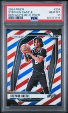 2024-25 Panini Prizm - Stephon Castle #234 Red White & Blue Prizm
