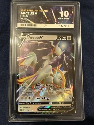 Arceus V 122/172 ACE graded card