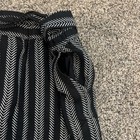 Ann Taylor Loft Women’s Pull On Skirt With Tie Pockets Black White Stripe S — photo 5