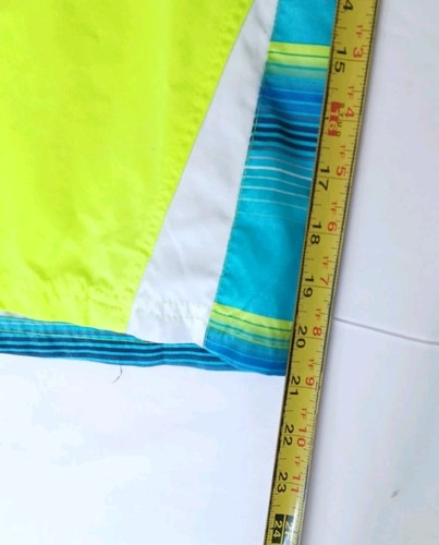 Boys Swim Trunks Wonder Nation Size 18 XXL/2XG Neon Yellow And Teal - Picture 9 of 9