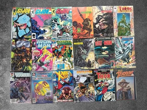 Vintage Comic Lot Of 18 Comics Including (GI Joe, Ghostbusters, Batman & More)