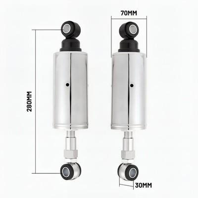 Adjustable Lowering Shocks Kit For Harley Softail Evo FXST FLST