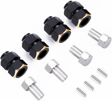 4Pcs Brass RC Wheel Spacers +4Mm Wheel Hex Hub Extenders Adaptor for TRX4M Bronc