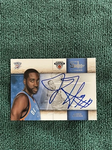 James Harden Rookie Card 2009-10 Studio #135 Hand Signed auto autograph