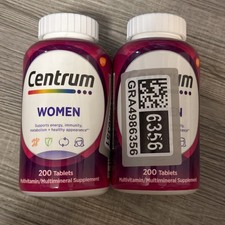 2 Bottles Centrum Multivitamin For Women 200 ...