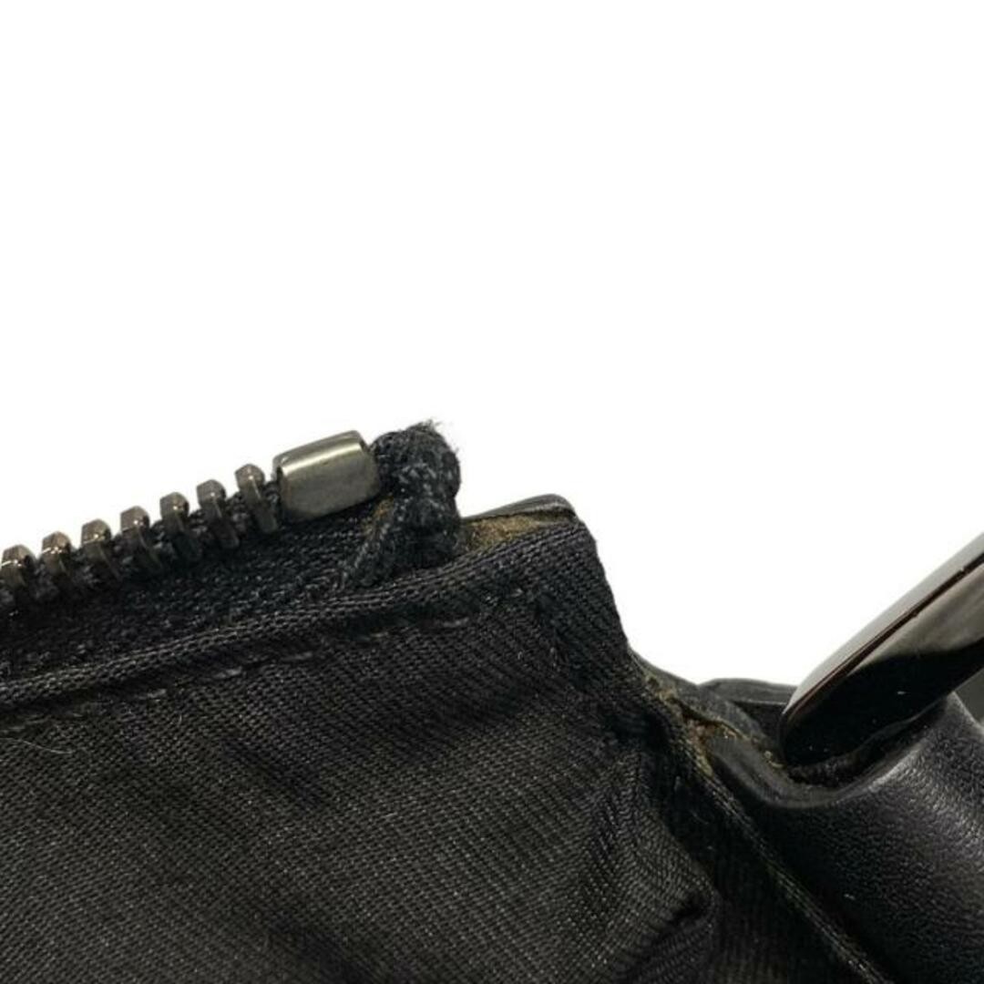 GUCCI Black Leather Shoulder Bag, Slightly Worn, 31.5x32-34cm, Adjustable Strap thumbnail 10