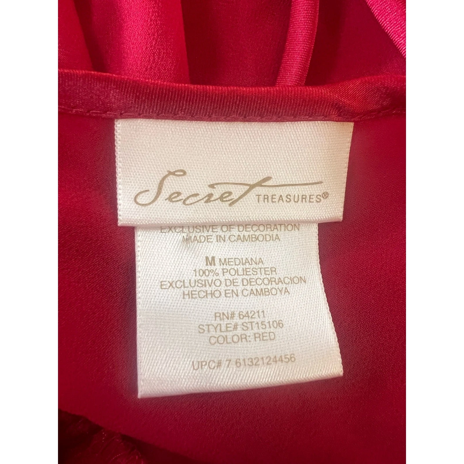 UNDERCOVER Abito semi trasparente rosso Secret Treasures con orlo in pizzo ricami e paillettes