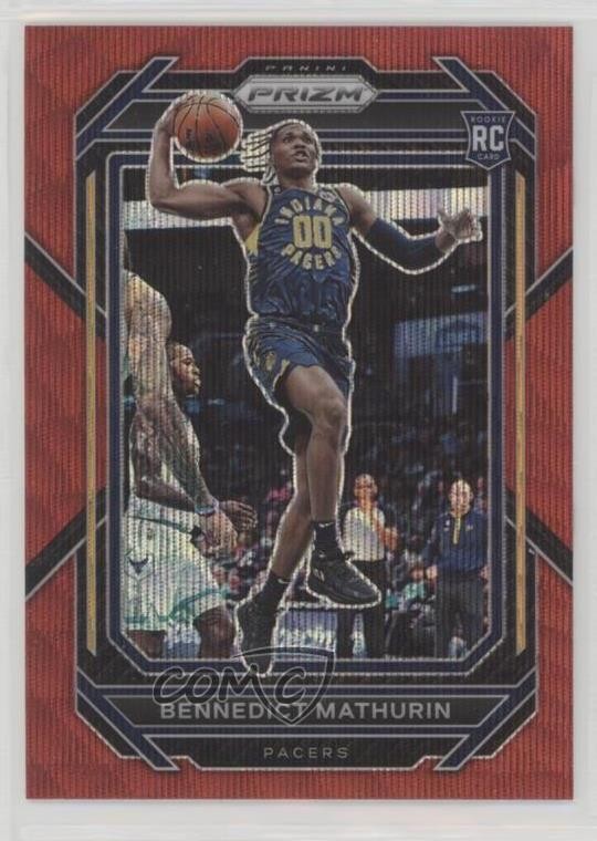 2022-23 Panini Prizm Ruby Wave Prizm Bennedict Mathurin #254 14cm