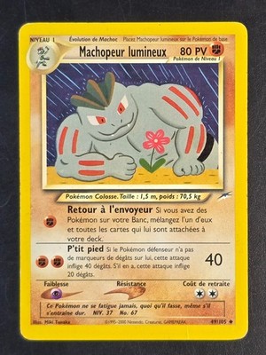 French Pokemon Regular Machopeur Lumineux - Light Machoke 49/105 MP Ships FAST