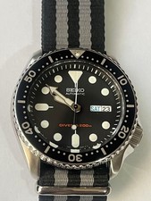 grade SEIKO skx007 200m Black Boy Seiko Divers 7s26 0020 Automatic