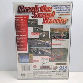 Andretti Racing (Sega Saturn, 1996) Complete CIB With Manual 