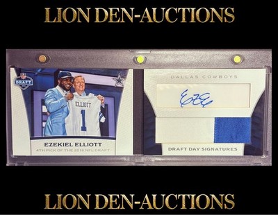 EZEKIEL ELLIOTT 2016 LIMITED DRAFT DAY SIGNATURES RC ON STAGE JERSEY #21/55 1/1