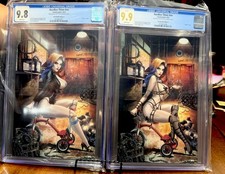Hardlee Thinn Saw Homage Set Very Ap3 Set & 9.8 Quinn Homage comic cover