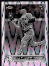 2022 Topps Chrome Sonic #43 Chas McCormick Pink ray wave Refractor