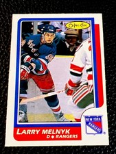 1986-87 O-Pee-Chee Hockey #95 Larry Melnyk Rc - Rangers (D)
