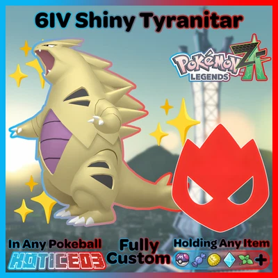 ✨ Shiny Alpha Tyranitar 6IV + EVs ✨ Pokemon Legends ZA 🚀 Fast 🚀