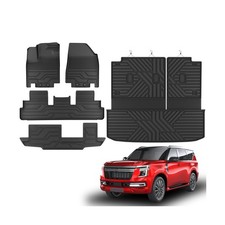 KARPAL Floor Mats for Nissan Pathfinder 2022-2025 2026 Only fit 8 Seats , TP...