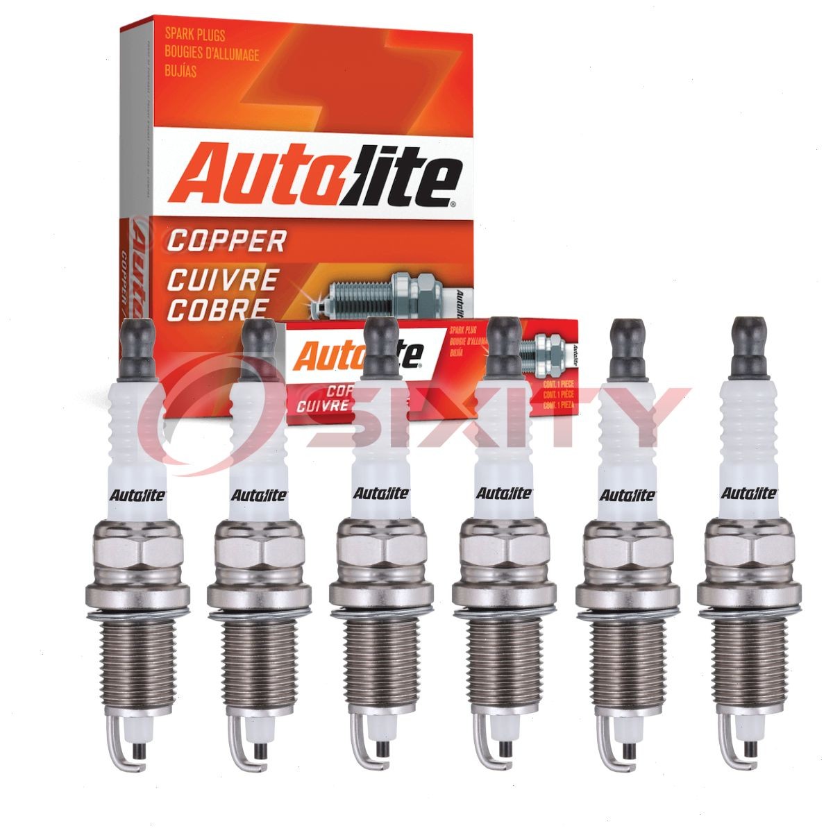6 pc Autolite Copper Core Spark Plugs for 1993-1997 Eagle Vision 3.5L V6 sm