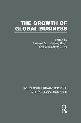 Growth of Global Business (RLE International Business)