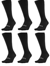 3 PAIRS DSG Mens All Sport Athletic Over the Calf Socks Black Large ( 8-13)