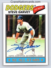 2026 Topps Heritage Steve Garvey Real One Autograph Blue Ink Dodgers