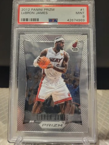 2012-13 Panini Prizm #1 LeBron James Miami Heat PSA 9 MINT 1st Prizm Card