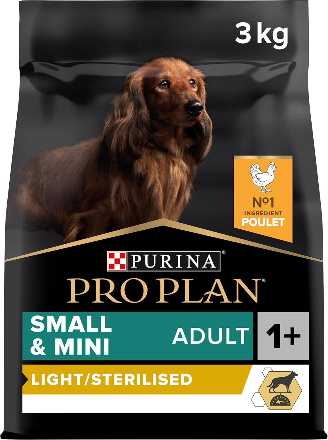 Cibo Cane Sterilizzato Small & Mini Pro Plan Pollo 3Kg - Light