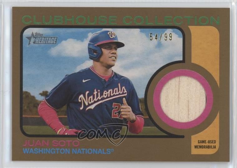 2022 Heritage High Number Clubhouse Collection Relics Gold 54/99 Juan Soto 07yj