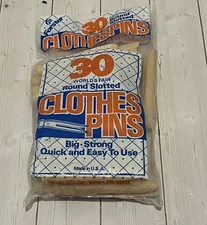 Forster Original World’s Fair Round Slotted wooden clothespins clothes pins