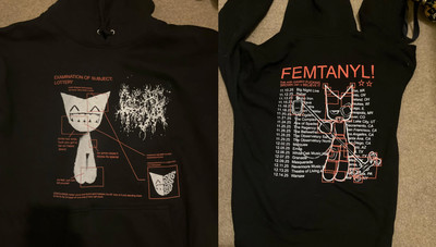 Femtanyl Merch for Danny Brown Stardust Tour 2025 Hoodie 2 Sided Reprint