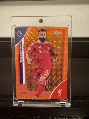 Topps 2026 Chrome Premier League Mohamed Salah Orange geometric /25 Liverpool