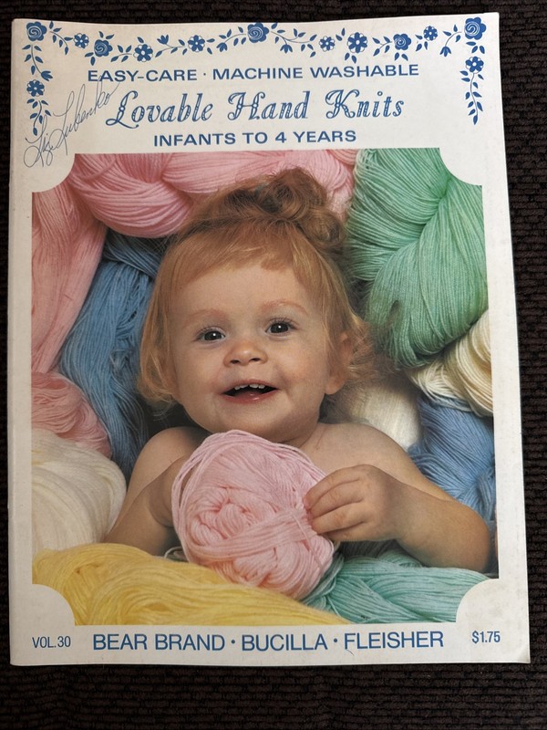 Lovable Hand Knits BOOK 1968 Fleischer Bear Brand Bucilla Infant - 4 yo 63 pages