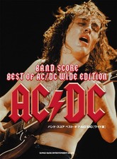AC/DC Best Of Band Score Wide Edition Japanese Sheet Music 12 Songs