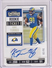 Kobie Turner 2023 Panini Contenders Rookie Ticket Stub Die-Cut Rc Auto (2/91)
