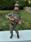 Real deal Vintage 1970 Flocked Hair GI Joe With Accessories