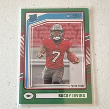 Panini 2024 Donruss Rated Rookie Press Proof Bucky Irving #301 Buccaneers NFL