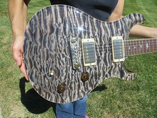 Prs Private Stock Custom 22 Brazilian Neck One Piece Killer Quilt White Gold