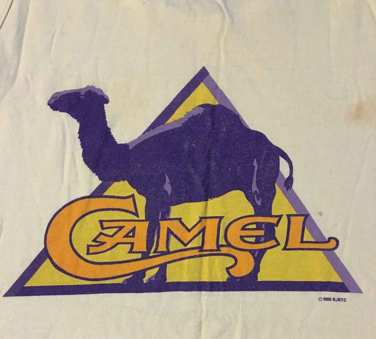 Vtg 90s Camel Cigarettes Faded Distress Tank Top XL Smoking