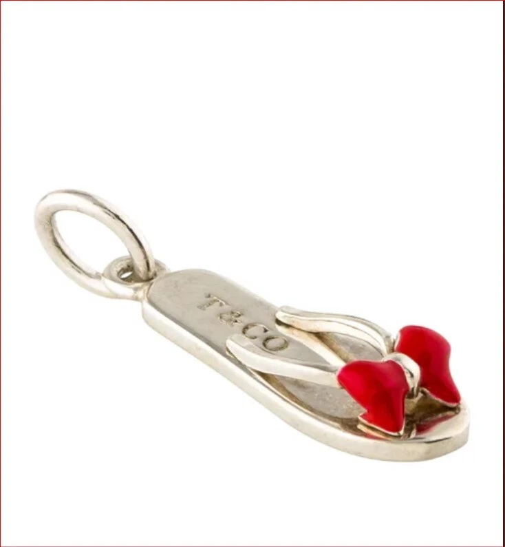 tiffany flip flop charm