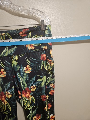 Id Ideology Womens Tropical Side Pocket Cropped Leggings Black Size XL - Picture 4 of 6