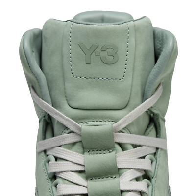 Adidas Y-3 Yohji Yamamoto Green Leather GSG9 High Top Hiking Boots