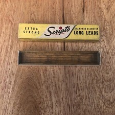 Scripto Cardboard Box EMPTY Vintage From Mechanical Pencil Leads Rough