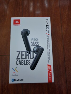 JBL Tune 225TWS True Wireless Earbud Headphones - Black  JBLT225TWSBLKAM 