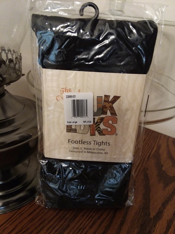 NIP Muk Luks Women's Footless Tights Black ~ Size Large (C)